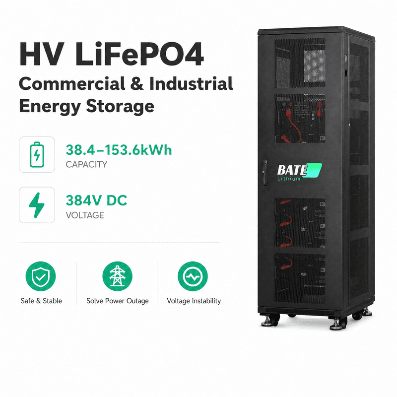 ESS Comercial em Gabinete 76,8kWh