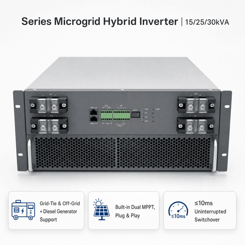 Conversor de Armazenamento de Energia HBPS 15~60kW
